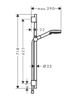 Душевой гарнитур Hansgrohe Vernis Blend 26422670